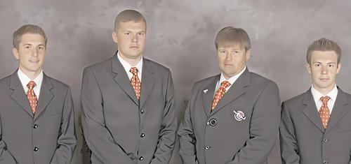 Nikolay Afanasiev, Alexander Gruzdov, Igar Yashin, Andrey Pavlov